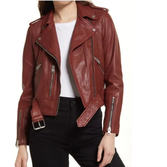 All Saints Jackets Coats All Saints Balfern Leather Biker